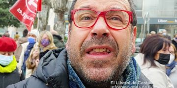 Vídeo. El antes y el después de la manifestación en defensa del tren convencional.