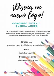 Cuenca Ahora convoca un concurso juvenil para actualizar el logo de la asociación