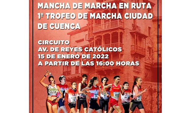 El Campeonato de Castilla-La Mancha de Ruta en Marcha que se celebrará en Cuenca provocará afección al tráfico este sábado