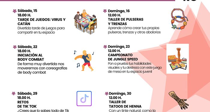 El Espacio TYCE ofrece este primer trimestre del año todo tipo de talleres y actividades para jóvenes durante los fines de semana