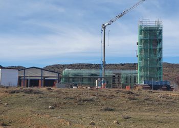 El parque de bomberos de Cañete se encuentra en la Fase 2 de la construcción de la obra y Priego continúa avanzando