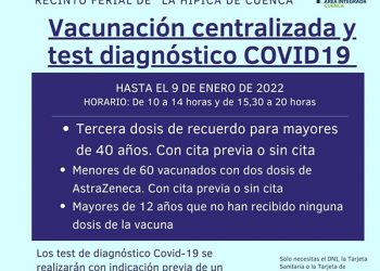 La vacunación centralizada en “La Hípica” se abre para administrar dosis de recuerdo a mayores de 40 años del área de Salud de Cuenca