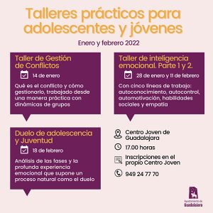 Guadalajara pone en marcha talleres para jóvenes sobre inteligencia emocional, gestión del duelo, comunicación no violenta o prevención del suicidio juvenil