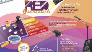 La Diputación abre un nuevo plazo para actualizar el catálogo de artistas “Red Cultural de Guadalajara”