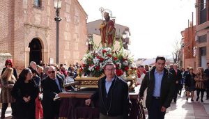 La inauguración del Parque Elena de la Cruz, acto central de San Blas 2022, que recupera la Botarga de Cabanillas