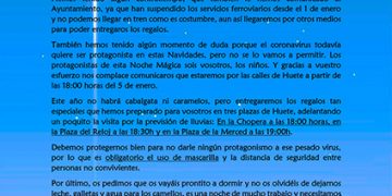 Los Reyes Magos no podrán llegar en tren a Huete al suspenderse los servicios ferroviarios