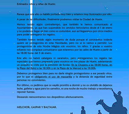 Los Reyes Magos no podrán llegar en tren a Huete al suspenderse los servicios ferroviarios
