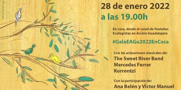 Mercedes Ferrer, Korrontzi, The Sweet River Band y Ana Belén y Víctor Manuel en la Gala de Ecologistas en Acción de Guadalajara