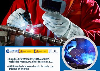 Últimas plazas para el curso de soldadura con electrodo revestido y tig de CEOE-Cepyme Guadalajara