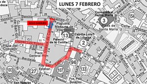 Comienzan las obras de mejora de reparación del firme en la zona centro, desde el lunes en el entorno de Capitán Luis Pizaño y Cuesta de San Miguel