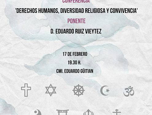 El Ayuntamiento de Guadalajara organiza la I Jornada Diversidad Religiosa, con una conferencia sobre derechos humanos y convivencia