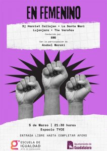 El Ayuntamiento de Guadalajara programa arte ‘En Femenino’ con varias creadoras locales para celebrar el 8 de marzo 