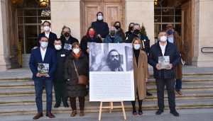 Junta, Diputación y Ayuntamiento de Cuenca junto con la RACAL rinden homenaje al artista Miguel Ángel Moset