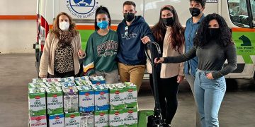 Juventudes Socialistas de Guadalajara entrega cerca de 300 kg de comida gracias a una campaña de sensibilización y donación en la provincia