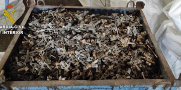 La Guardia Civil desarticula un grupo criminal dedicado a sustraer aspersores de riego en explotaciones agrícolas de Sisante y Casas de Benítez
