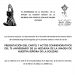 La V. H. de Ntra. Sra. de la Soledad (vulgo de San Agustín) presenta los actos por el 75º Aniversario de la hechura de la talla