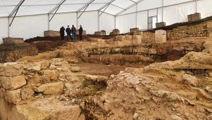 Las termas de Valeria ya se encuentran protegidas con una intervención respetuosa y reversible gracias a la Diputación