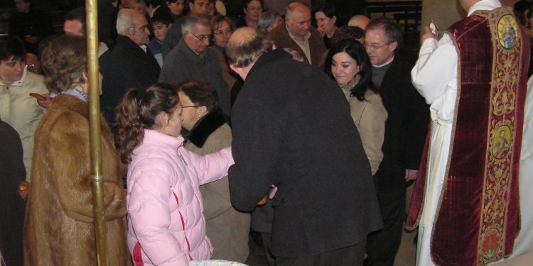 En La Peraleja,  San Blas, procesión y galopeo del año 2005