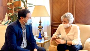 Primer encuentro institucional entre la subdelegada del Gobierno en Cuenca y el presidente de la Diputación