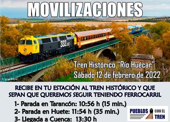 Pueblos con el Tren anima a todos a recibir al tren histórico «Río Huécar»: «Que sepan que queremos seguir teniendo ferrocarril» Pueblos con el Tren anima a todos a recibir al tren histórico «Río Huécar»: «Que sepan que queremos seguir teniendo ferrocarril»