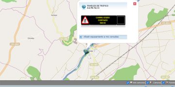 Un turismo arde en la A-2 tras un accidente y provoca el corte de los dos carriles de la autovía en sentido Zaragoza