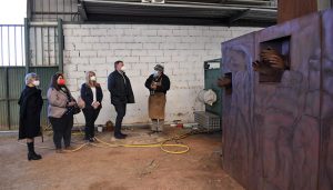 Visita colectiva al monumento por la unidad ciudadana y en recuerdo de los fallecidos por el Covid-19 de Cuenca