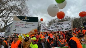 Agricultores, ganaderos y cazadores de Castilla-La Mancha acuden en masa a Madrid para reivindicar un medio rural justo y vivo