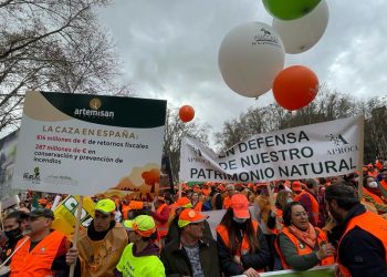 Agricultores, ganaderos y cazadores de Castilla-La Mancha acuden en masa a Madrid para reivindicar un medio rural justo y vivo