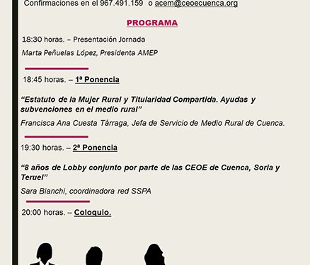 AMEP celebra este miércoles una jornada sobre la mujer empresaria en Iniesta 1 AMEP celebra este miércoles una jornada sobre la mujer empresaria en Iniesta
