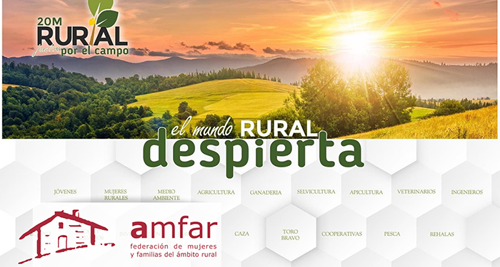 AMFAR se suma a la gran manifestación del 20 de Marzo en Madrid en defensa del mundo rural