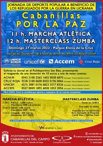 Cabanillas organiza una jornada de deporte popular para apoyar a los refugiados de la guerra en Ucrania