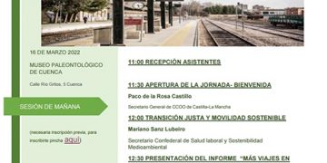 CCOO celebrará el próximo 16 de marzo el acto “A Cuenca en tren”: jornada por una movilidad sostenible»