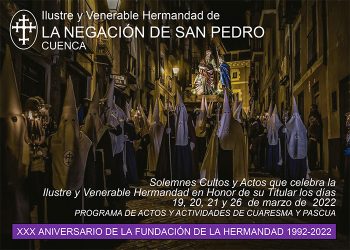 La Negación de San Pedro centra en marzo varias actividades de la programación del XXX aniversario de su fundación