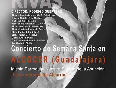 El Coro Rivas ofrecerá su concierto de Semana Santa en Alcocer en la Catedral de La Alcarria