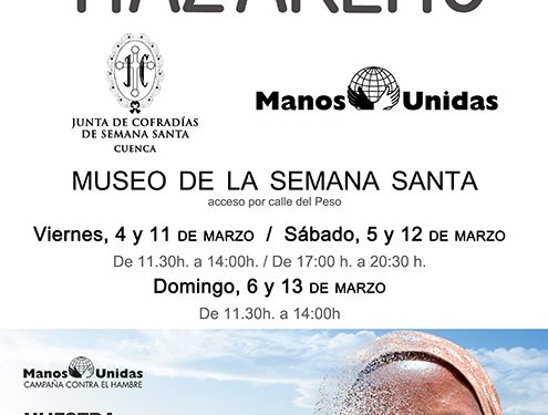 Este viernes arranca la 12ª edición del Rastrillo Nazareno organizado por la Junta de Cofradías y Manos Unidas 1 Este viernes arranca la 12ª edición del Rastrillo Nazareno organizado por la Junta de Cofradías y Manos Unidas