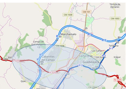 Formalizada la redacción del estudio informativo de la variante de Guadalajara y acondicionamiento de trazado de la carretera N-320 1 Formalizada la redacción del estudio informativo de la variante de Guadalajara y acondicionamiento de trazado de la carretera N-32