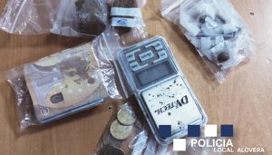 Importante actuación de la Policía de Alovera en la distribución y posesión de drogas entre los jóvenes