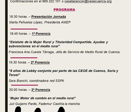 La Asociación de Mujeres Empresarias de Cuenca organiza una jornada sobre el papel de la mujer emprendedora rural 1 La Asociación de Mujeres Empresarias de Cuenca organiza una jornada sobre el papel de la mujer emprendedora rural
