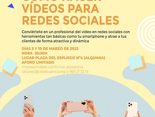 La Asociación Provincial de Comercio de Cuenca celebrará una jornada para enseñar a sus empresas a hacer vídeos para redes 1 La Asociación Provincial de Comercio de Cuenca celebrará una jornada para enseñar a sus empresas a hacer vídeos para redes
