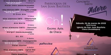 La Banda de Música de la Diputación de Guadalajara y el coro Novi Cantores ofrecerán un concierto de música sacra en Checa