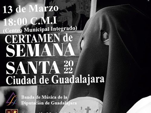 La Banda de Música de la Diputación participará en el Certamen de Semana Santa 2022 Ciudad de Guadalajara