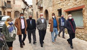 La Diputación de Guadalajara culmina una inversión de 232.000 euros en la Plaza de España y las calles Real y Layna Serrano de Atienza