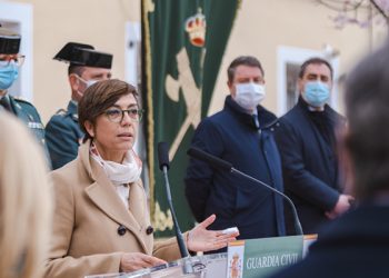 La directora general de la Guardia Civil, María Gámez, inaugura las nuevas dependencias del cuartel de Mondéjar