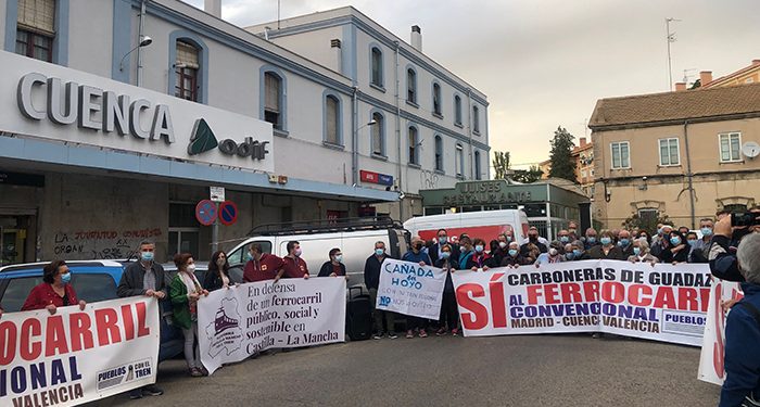 La Plataforma del Ferrocarril de Cuenca convoca una manifestación el 27 de marzo ante el inminente cierra de la línea Madrid-Cuenca