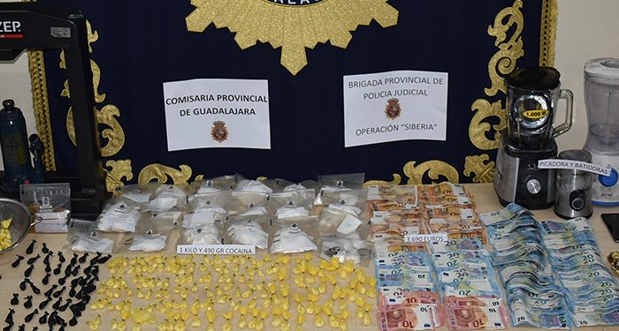 La Policía Nacional desmantela un centro de corte y distribución de cocaína en Guadalajara 1 La Policía Nacional desmantela un centro de corte y distribución de cocaína en Guadalajara