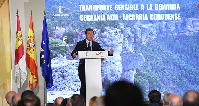 Page sobre el Servicio de Transporte Sensible a la Demanda de la Serranía Alta-Alcarria No hablamos de rentabilidad, hablamos de servicio público, y además es rentable”