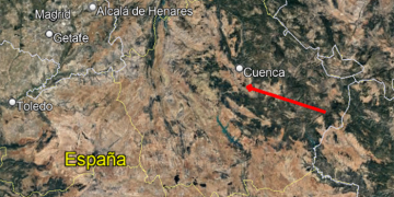 Una bola de fuego sobrevuela Cuenca