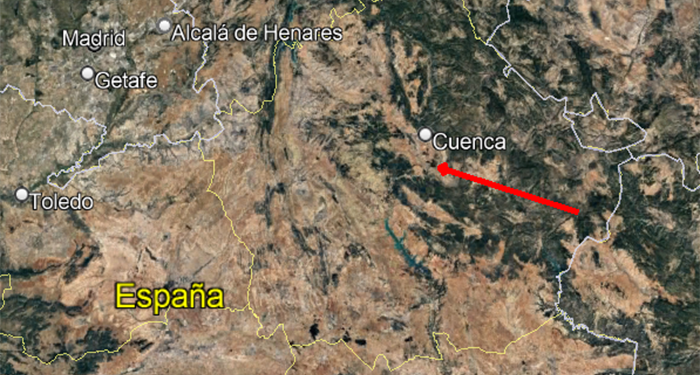 Una bola de fuego sobrevuela Cuenca