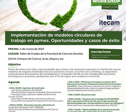 ¿Aún no sabes las oportunidades que brinda la economía circular? En Cuenca te lo explican este viernes 1 ¿Aún no sabes las oportunidades que brinda la economía circular En Cuenca te lo explican este viernes