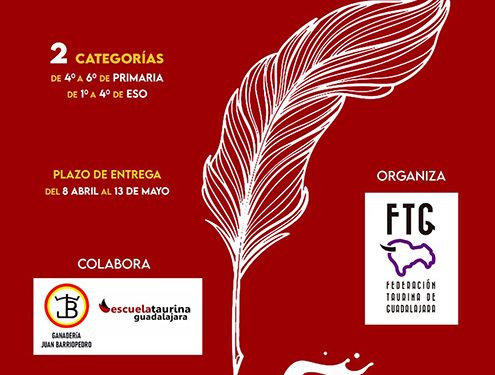 a Federación Taurina de Guadalajara lanza de nuevo el certamen de relatos escolares Literatoro